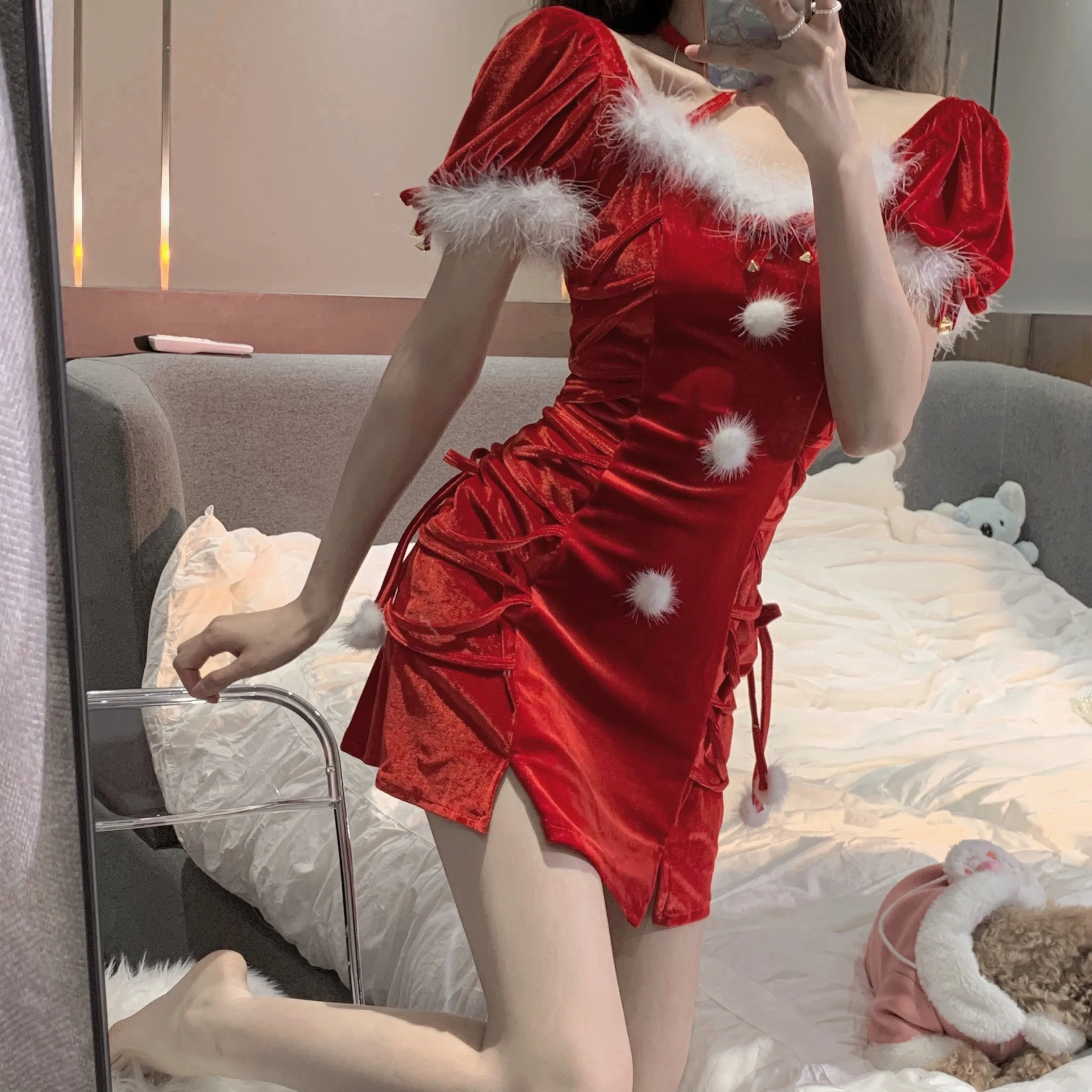 Cute Christmas dress   KF705738
