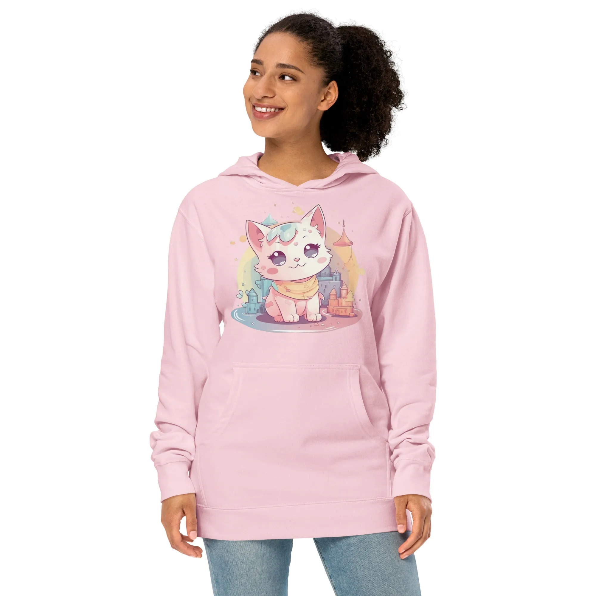 Cute Kitty Unisex Midweight Hoodie CK0005