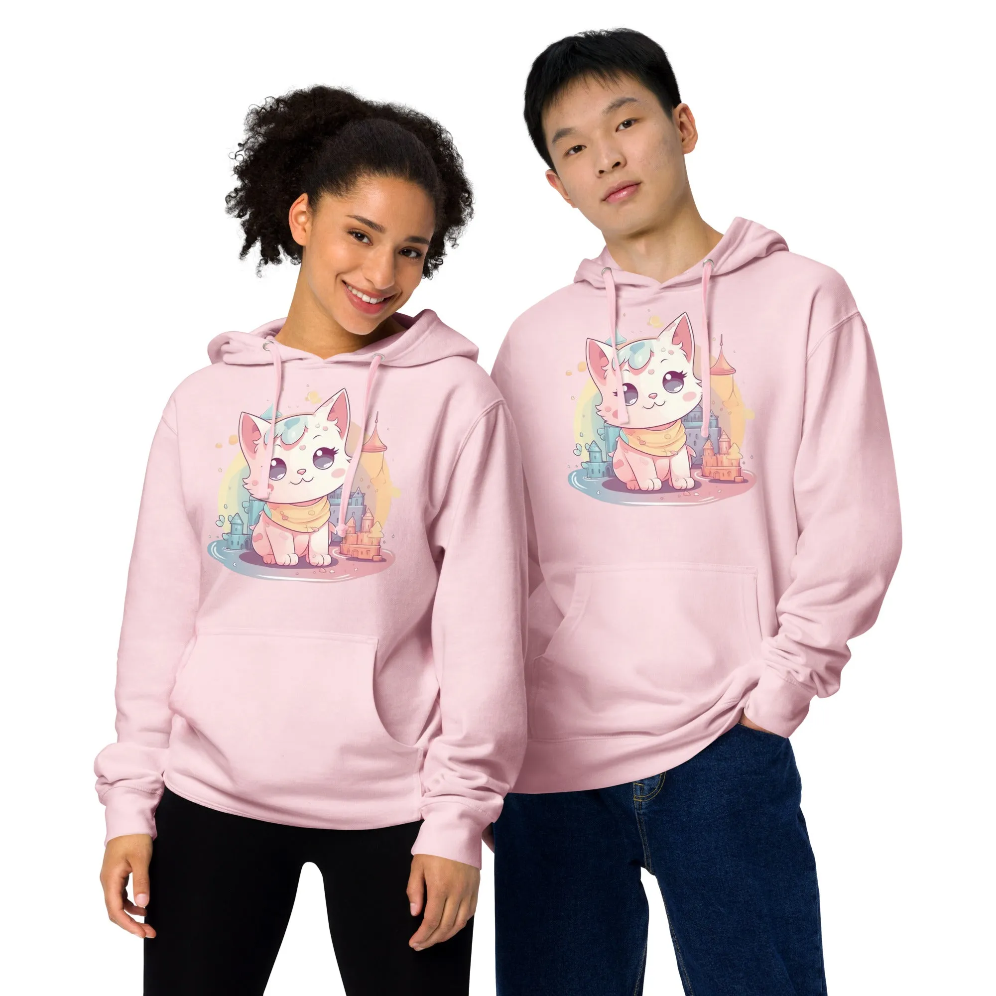 Cute Kitty Unisex Midweight Hoodie CK0005