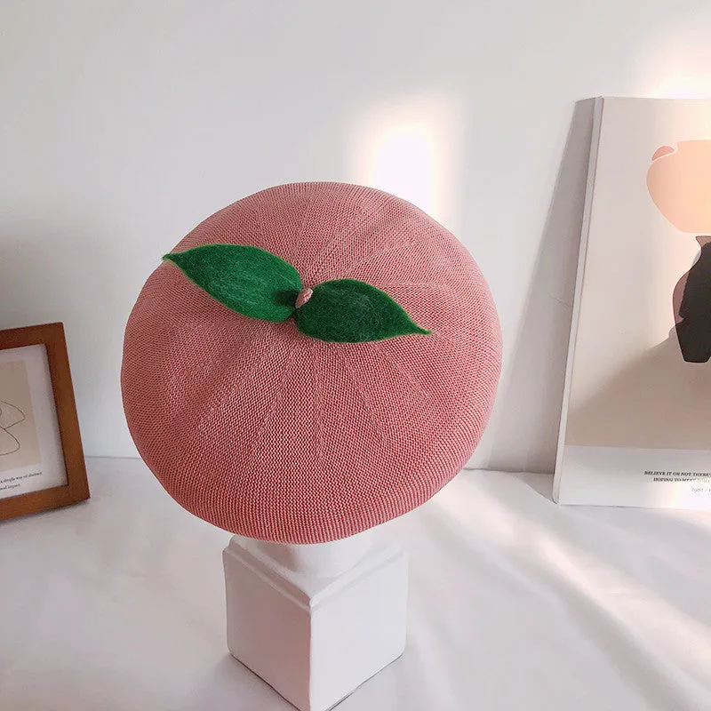 CUTE ORANGE/PEACH BERET UB3190
