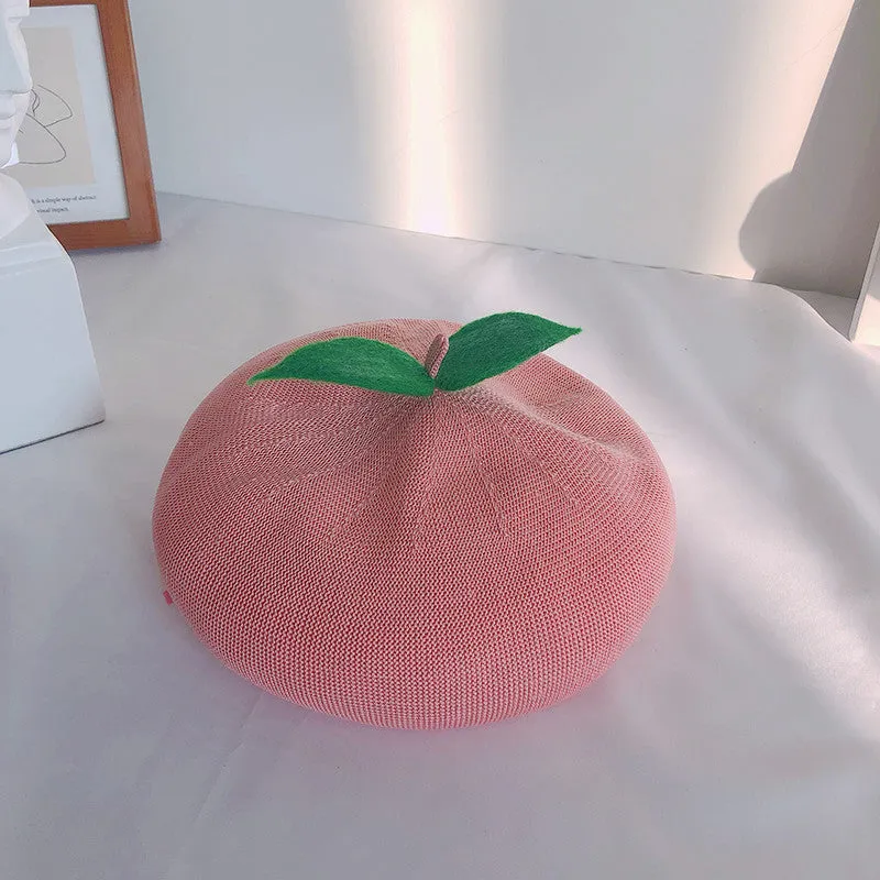 CUTE ORANGE/PEACH BERET UB3190