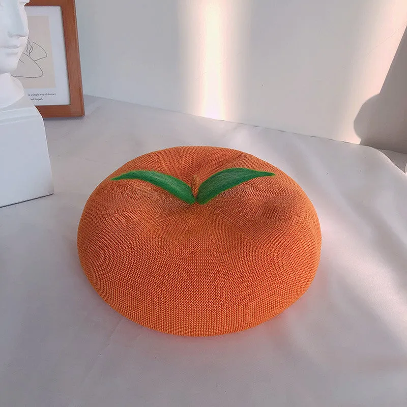 CUTE ORANGE/PEACH BERET UB3190
