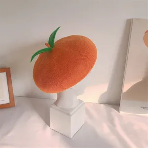 CUTE ORANGE/PEACH BERET UB3190