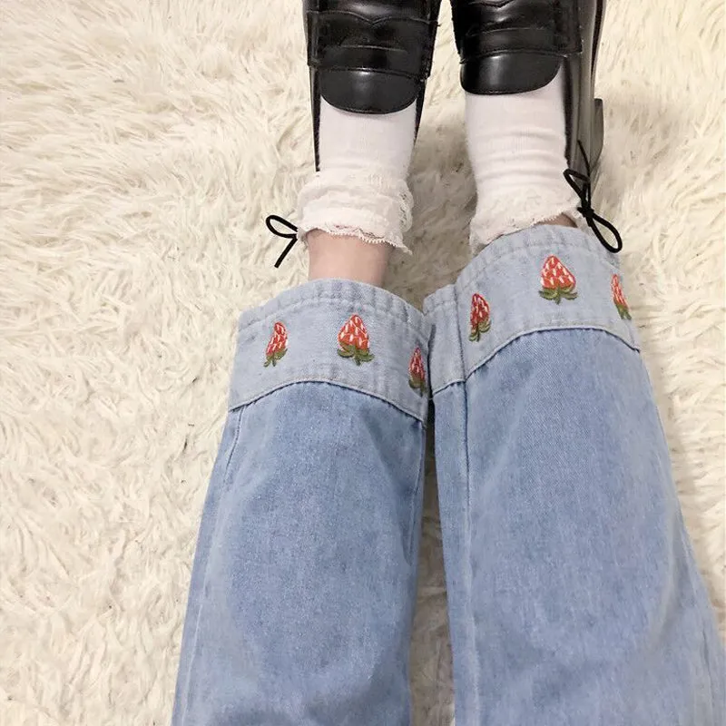 Cute strawberry jeans yc21066