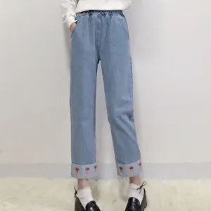 Cute strawberry jeans yc21066