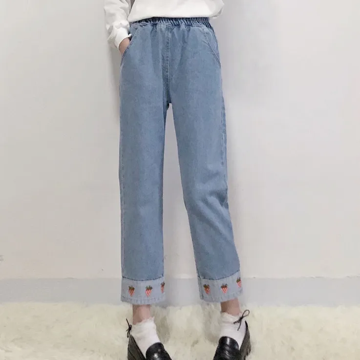 Cute strawberry jeans yc21066