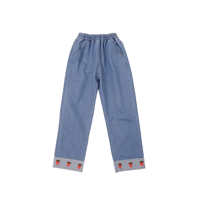 Cute strawberry jeans yc21066