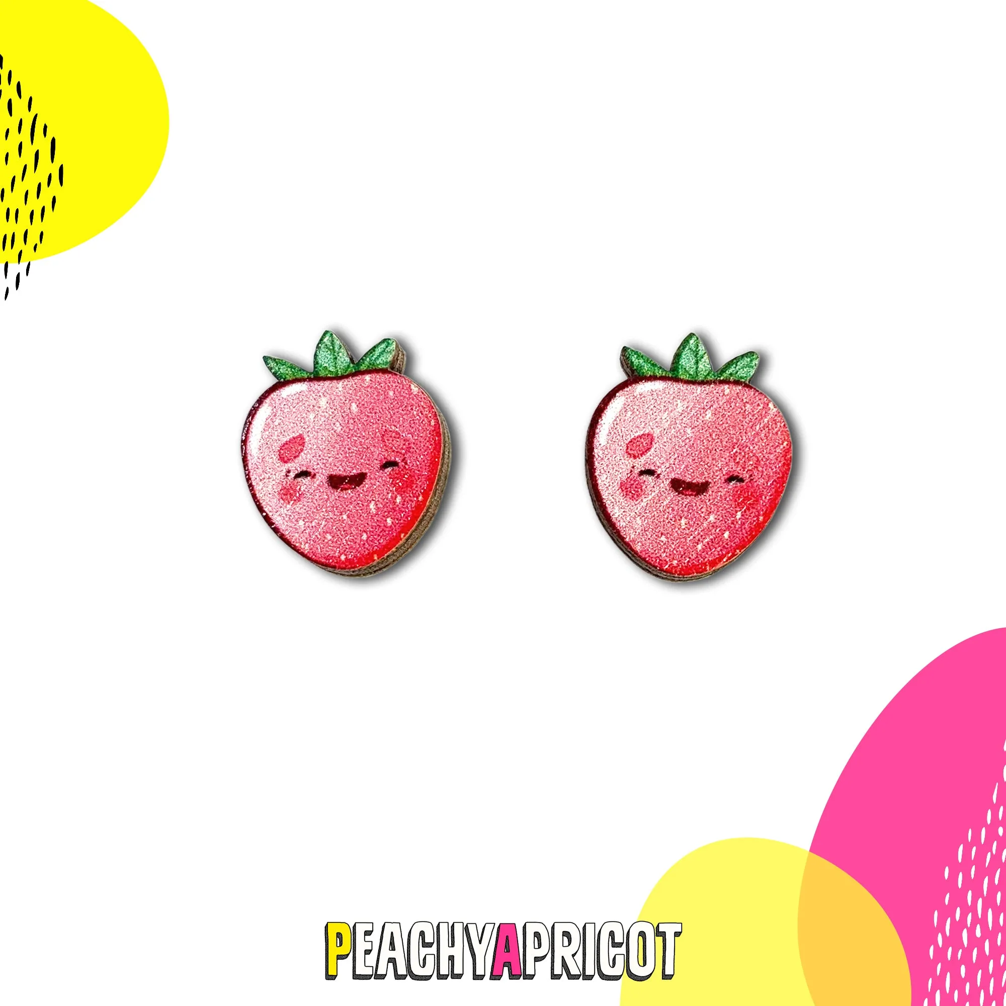 Cute Strawberry Stud Earrings