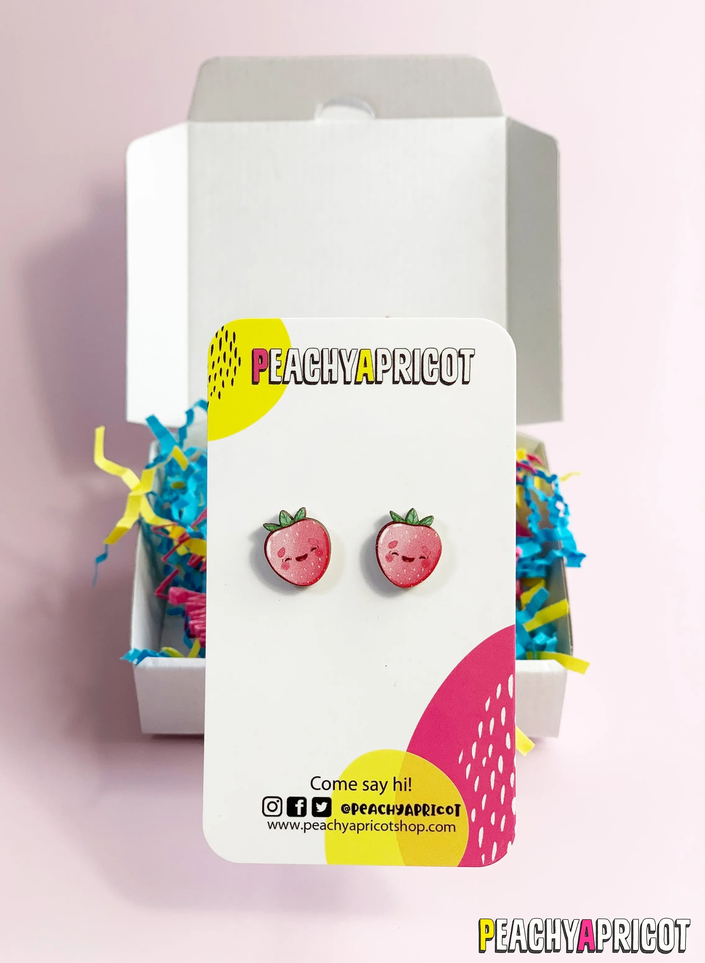 Cute Strawberry Stud Earrings