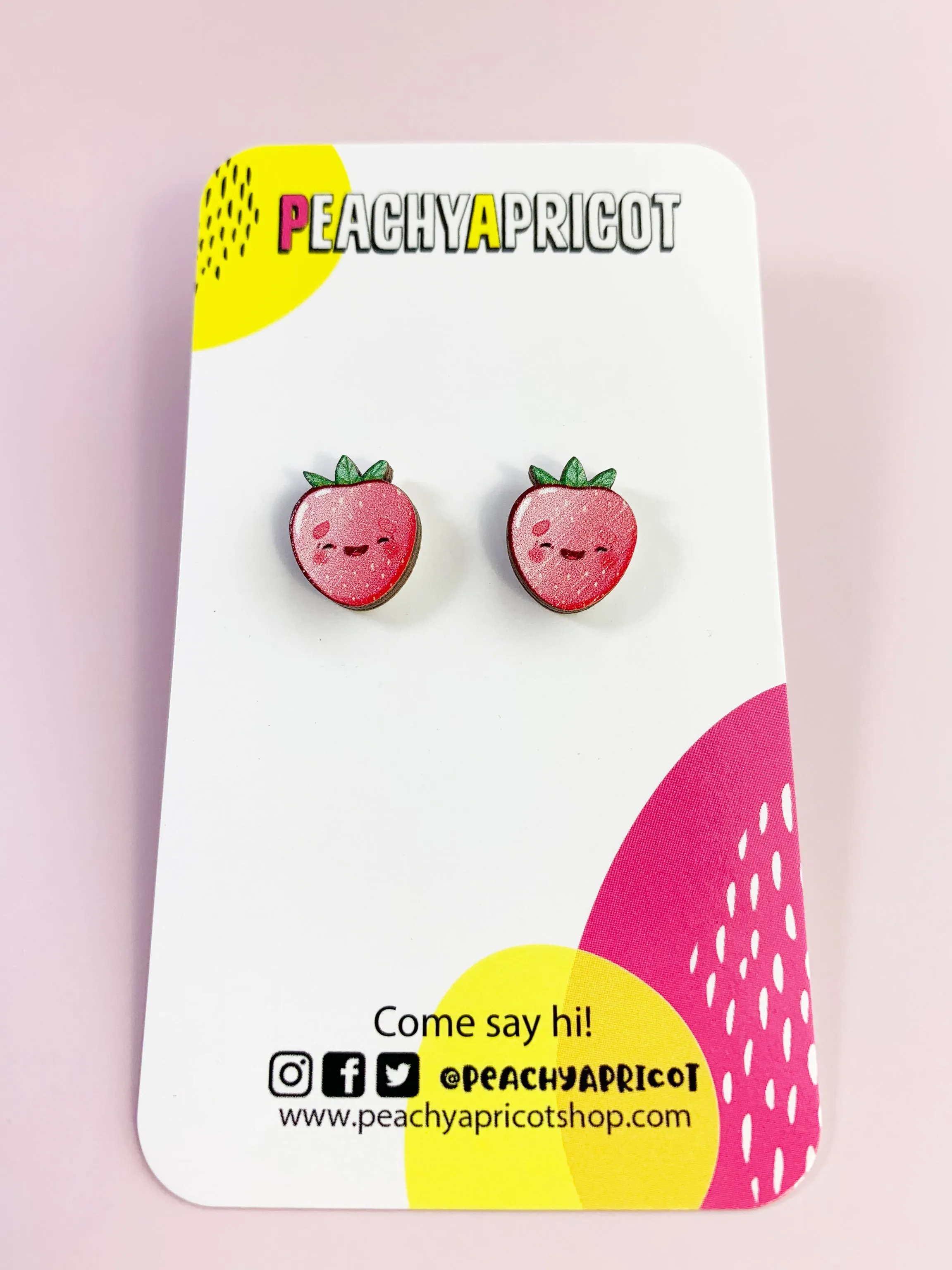 Cute Strawberry Stud Earrings