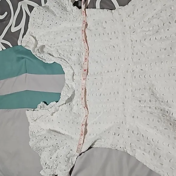 Cute White Eyelet Romper
