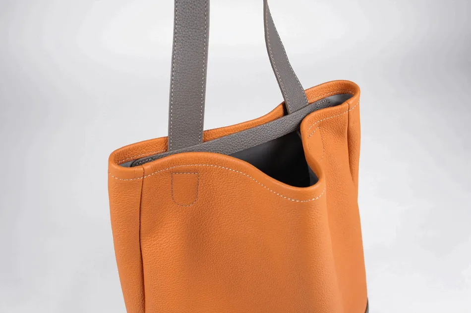 Cute Womens White Leather Shoulder Tote Bag Best Tote Handbag Shopper Bag Purse for Ladies
