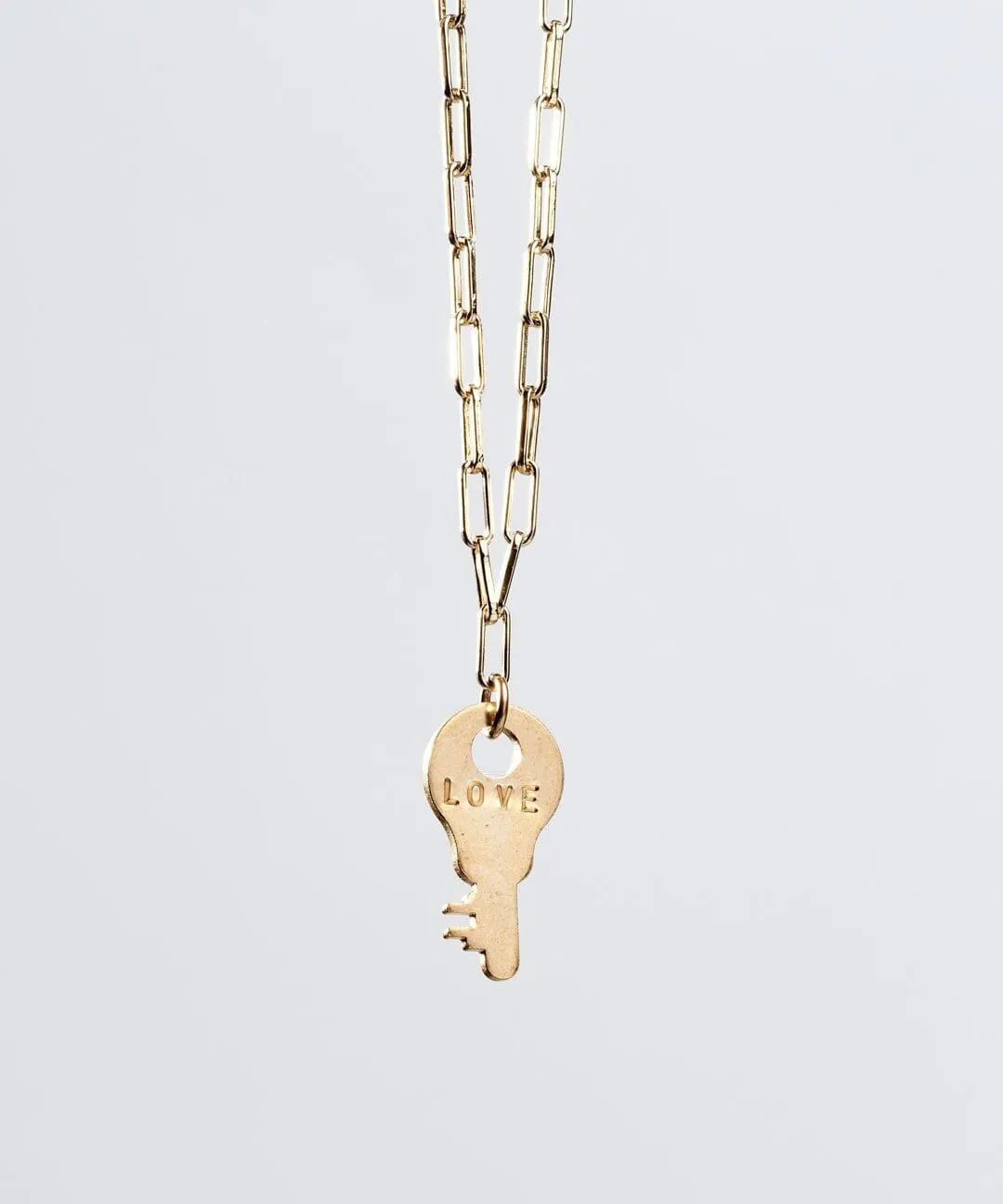 Dainty Charlotte Key Brooklyn Chain Necklace