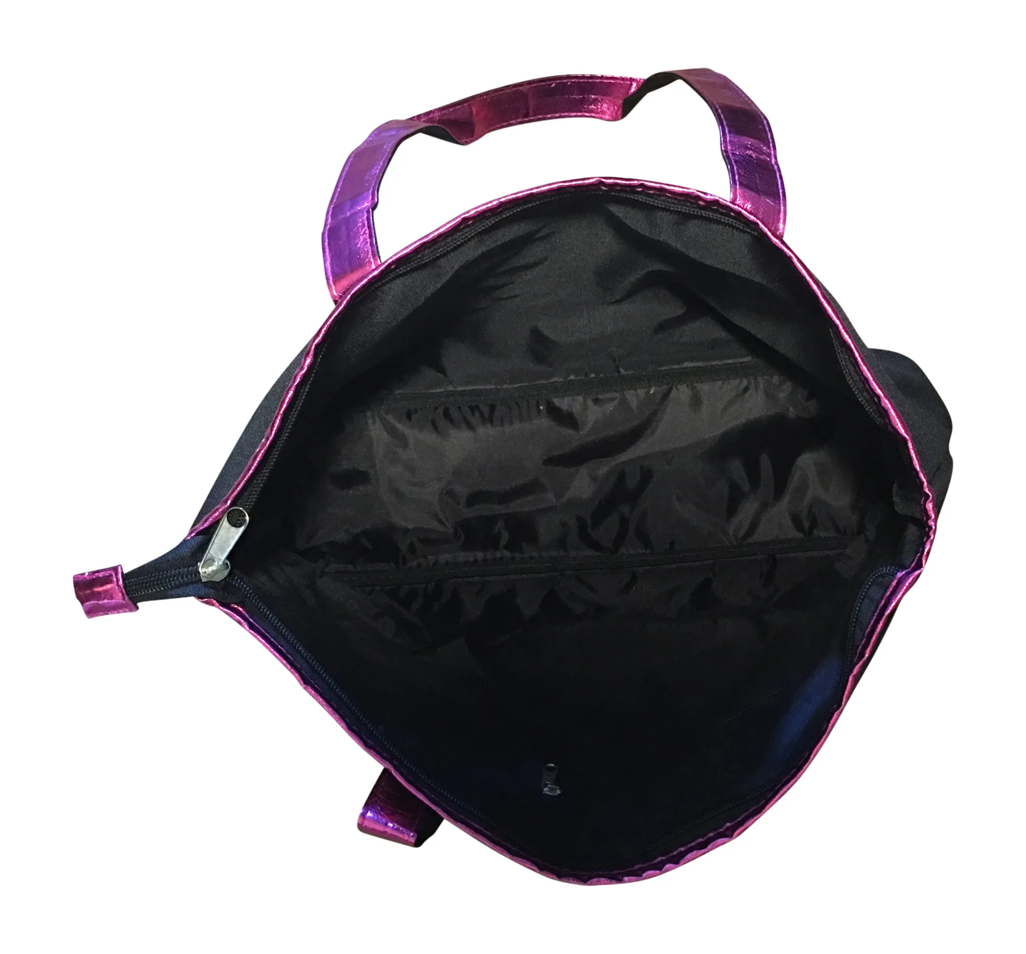 Dance tote bag with multicolored dance print