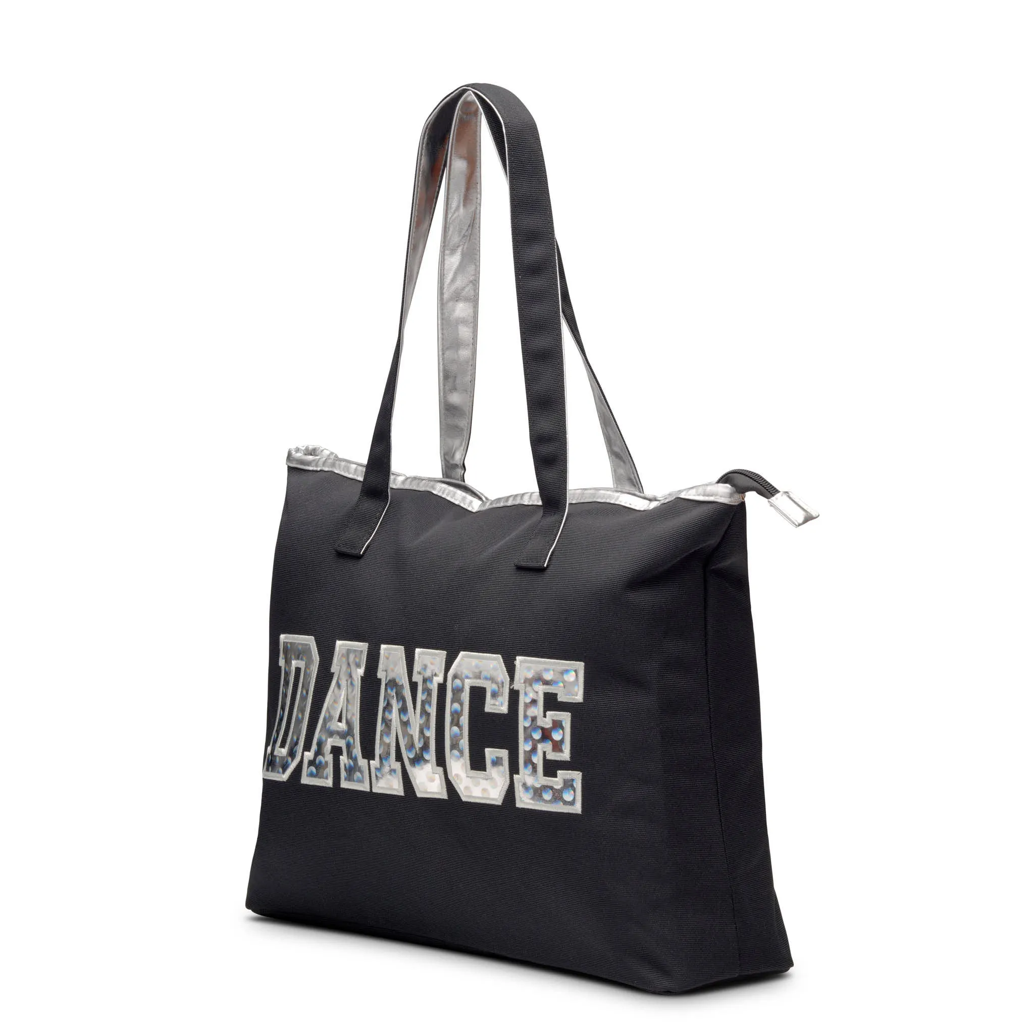 Dance tote bag with multicolored dance print