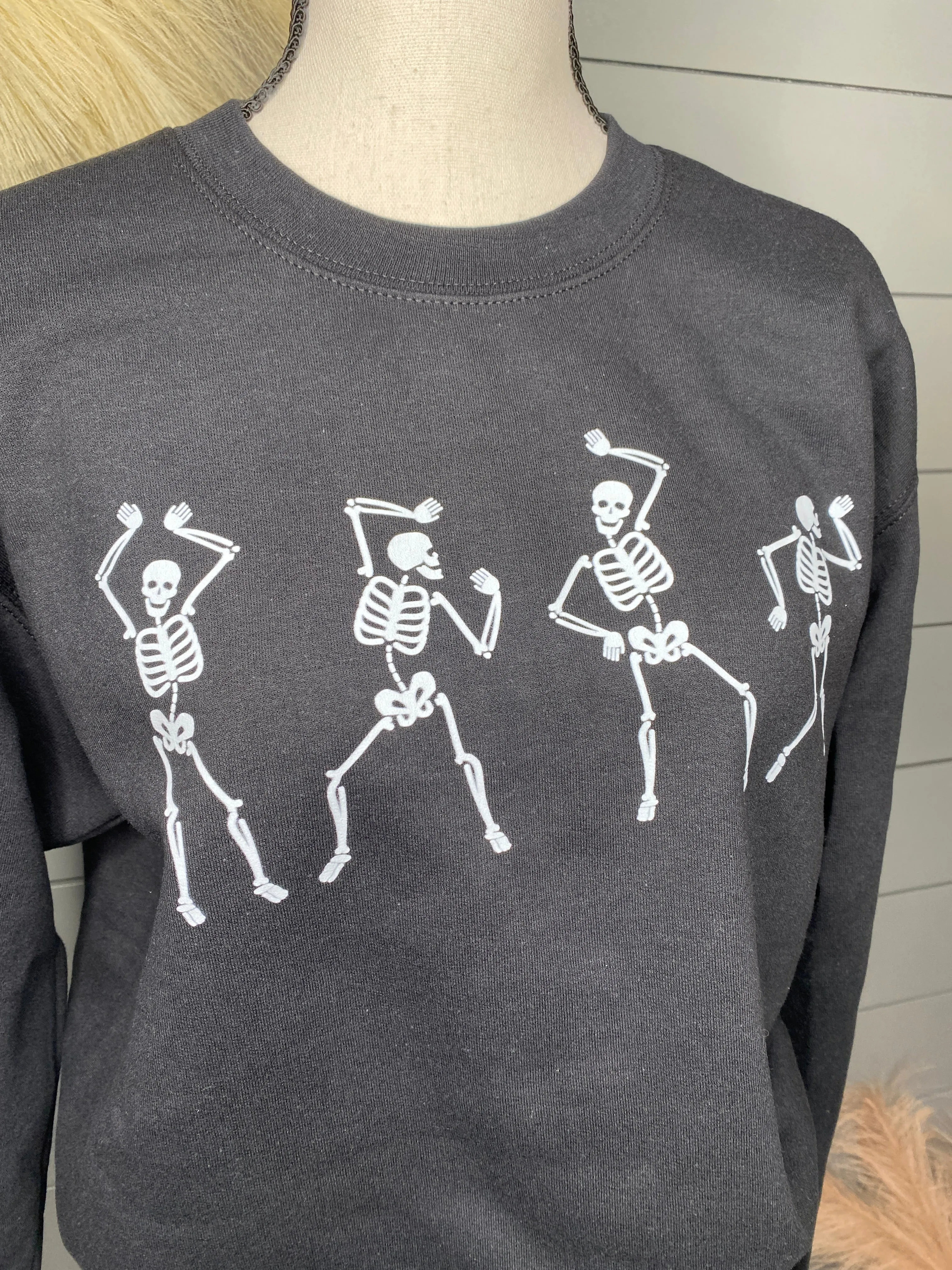 Dancing Skeletons Halloween Sweatshirt