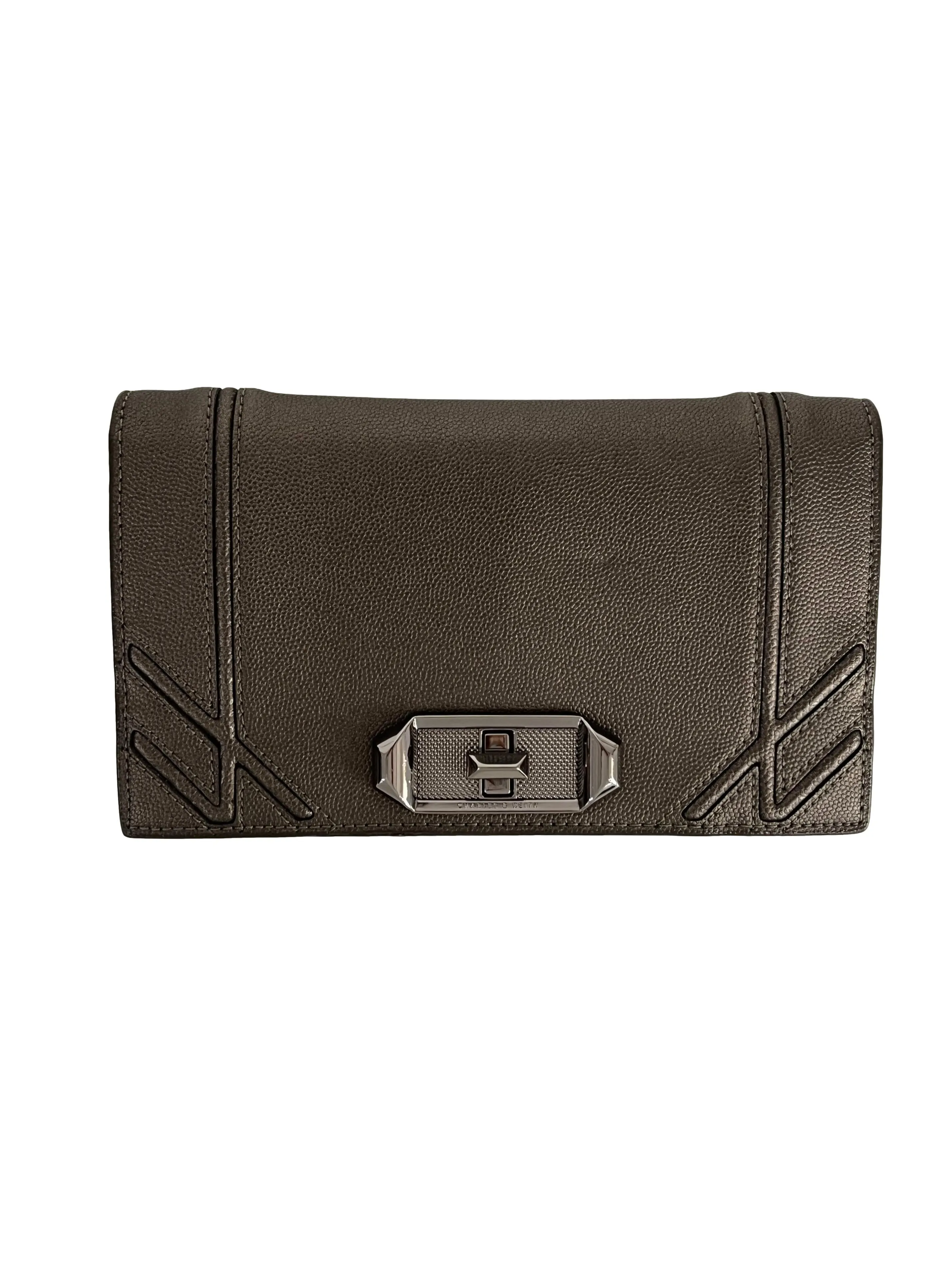 Dark Silver Pewter Crossbody Bag
