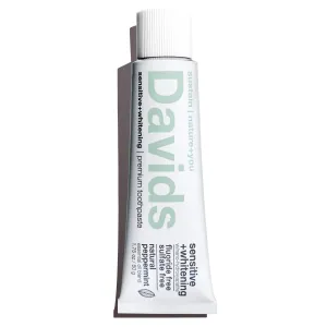 Davids Travel Size Premium Toothpaste - Sensitive   Whitening 1.75 oz.