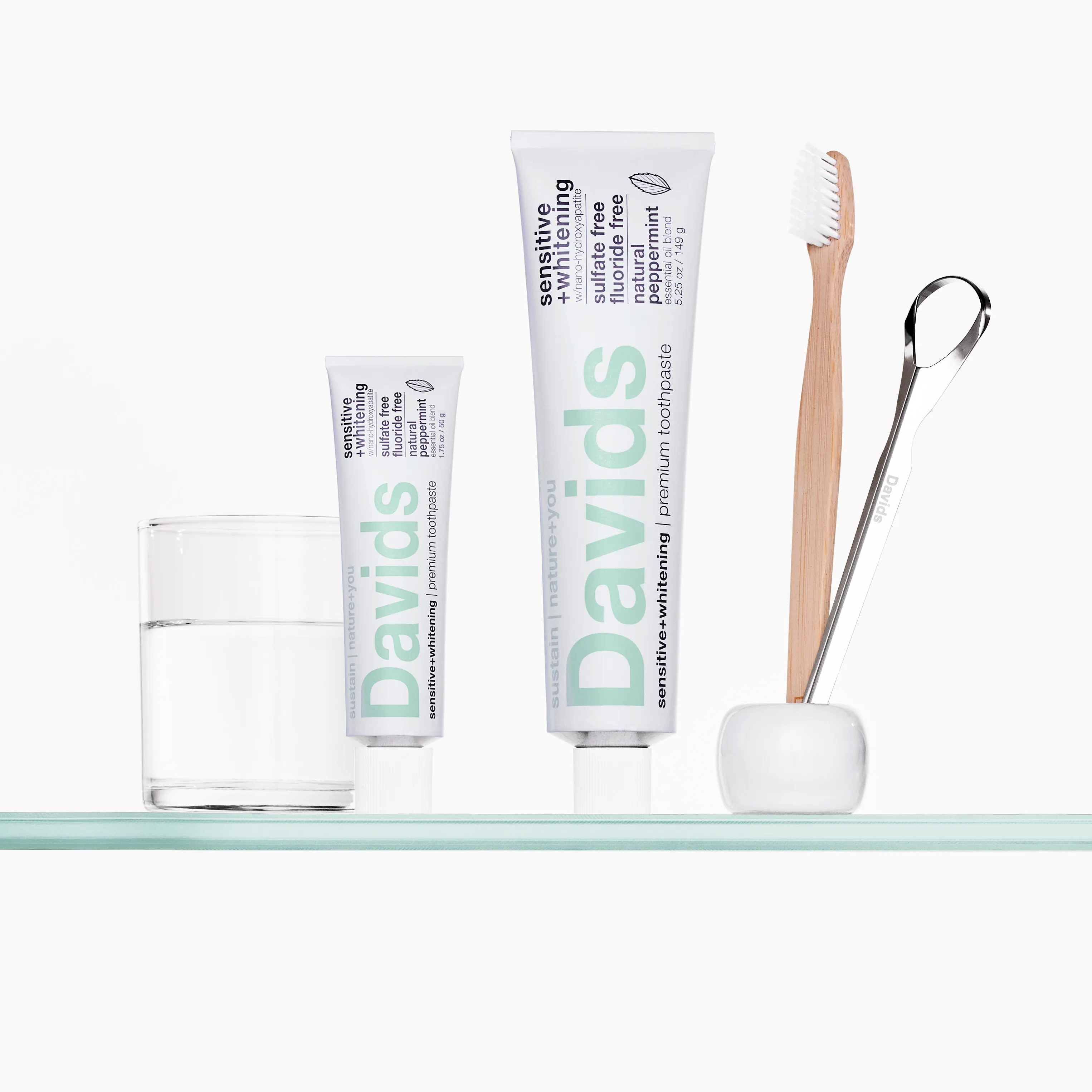 Davids Travel Size Premium Toothpaste - Sensitive   Whitening 1.75 oz.