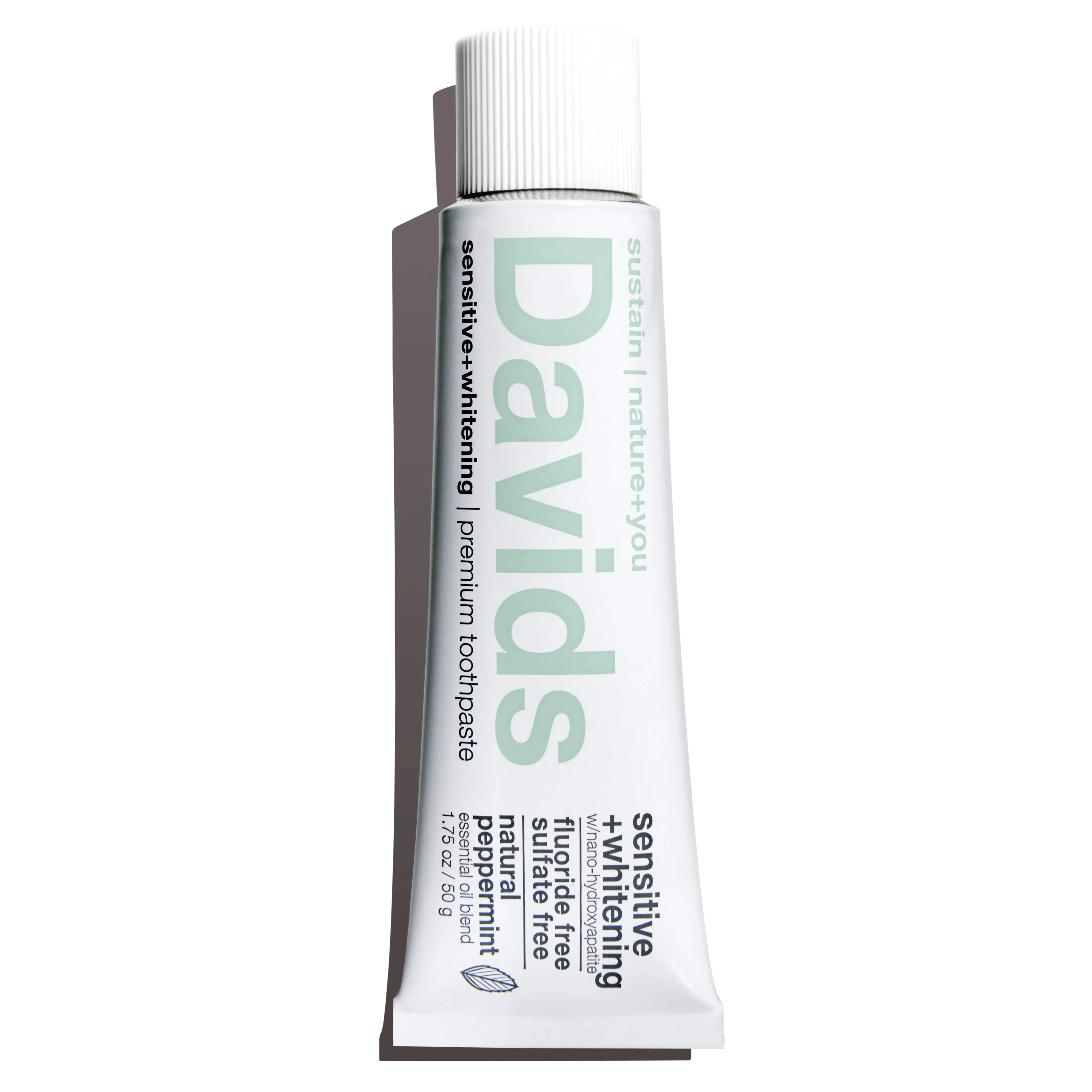 Davids Travel Size Premium Toothpaste - Sensitive   Whitening 1.75 oz.