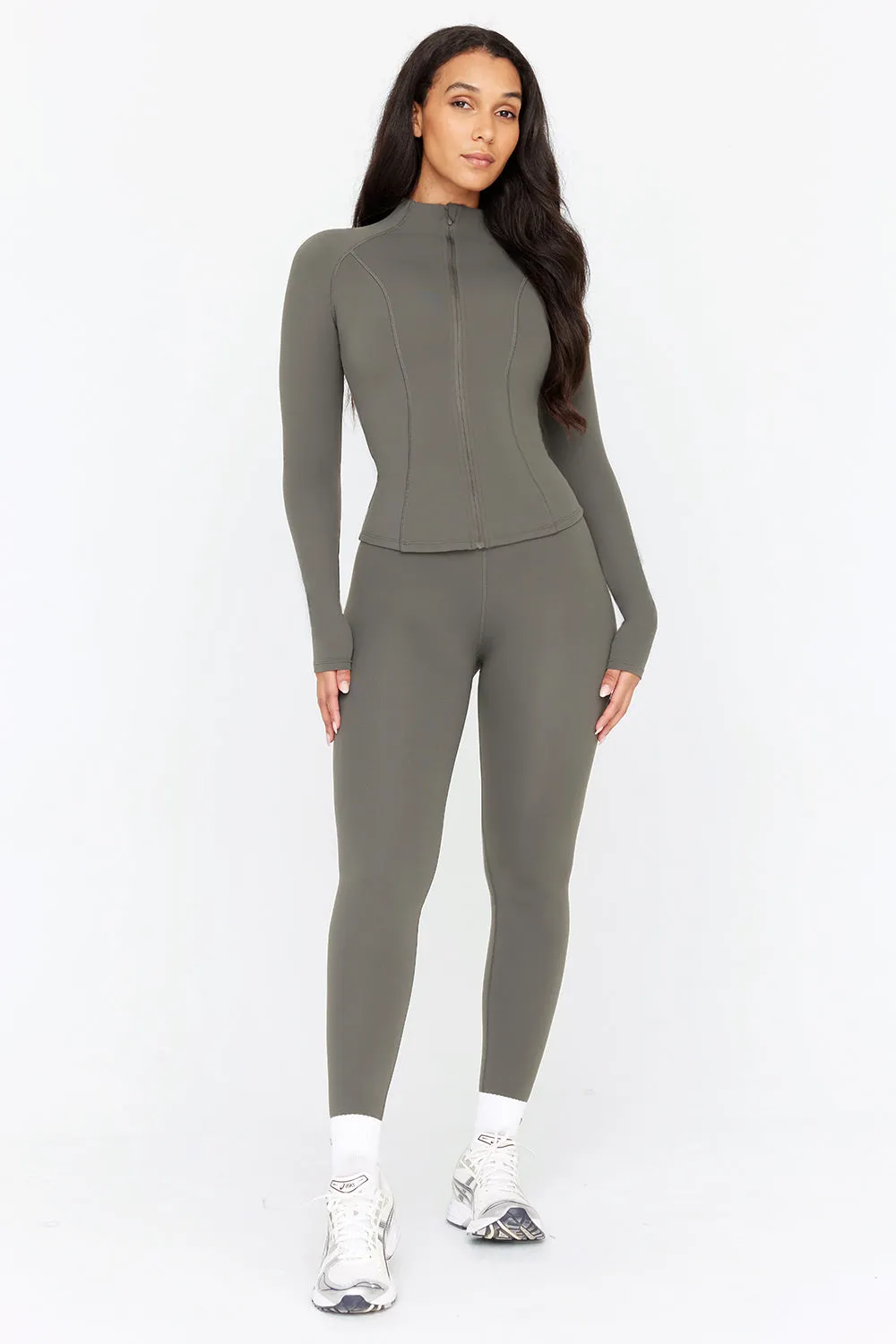 DAYFLEX ZIP THROUGH JACKET - DARK OLIVE