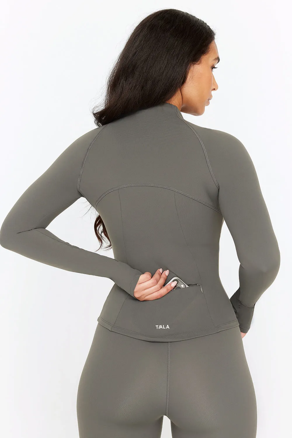 DAYFLEX ZIP THROUGH JACKET - DARK OLIVE