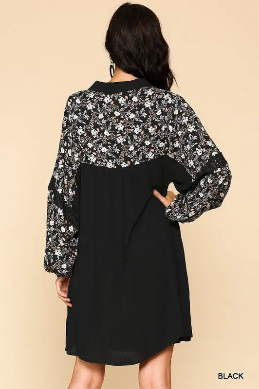 DELILAH EMBROIDERED DRESS