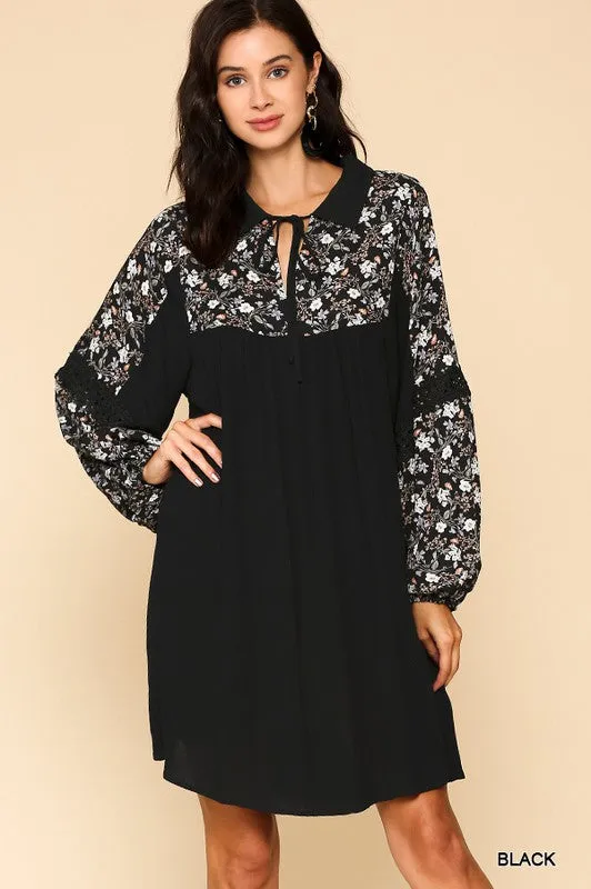 DELILAH EMBROIDERED DRESS