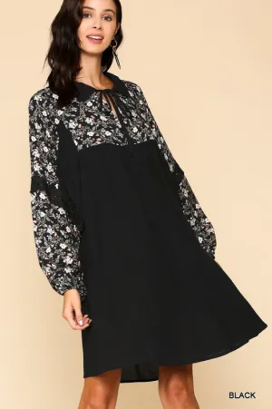 DELILAH EMBROIDERED DRESS
