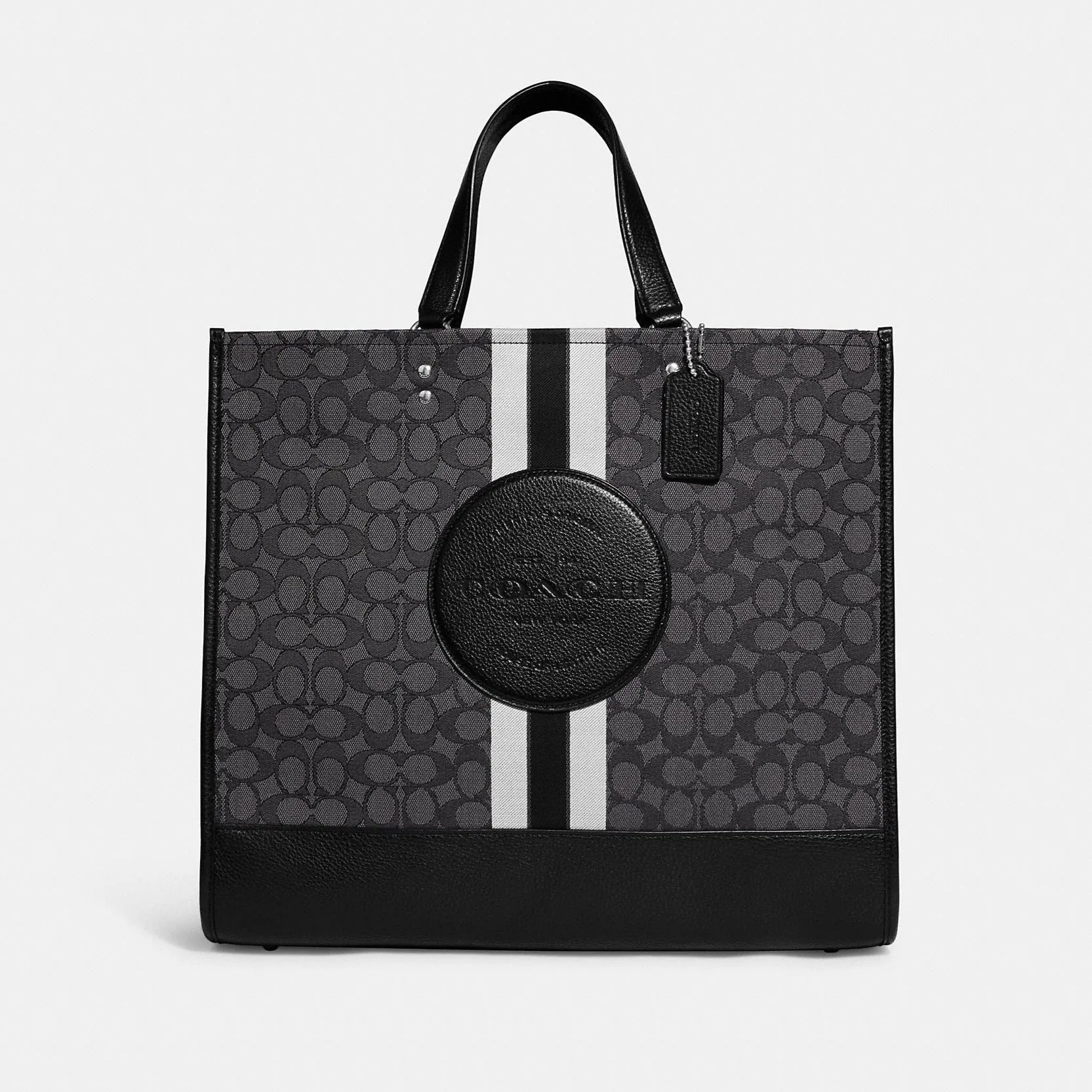 Dempsey Tote 40 In Signature Jacquard With Stripe And Coach Patch