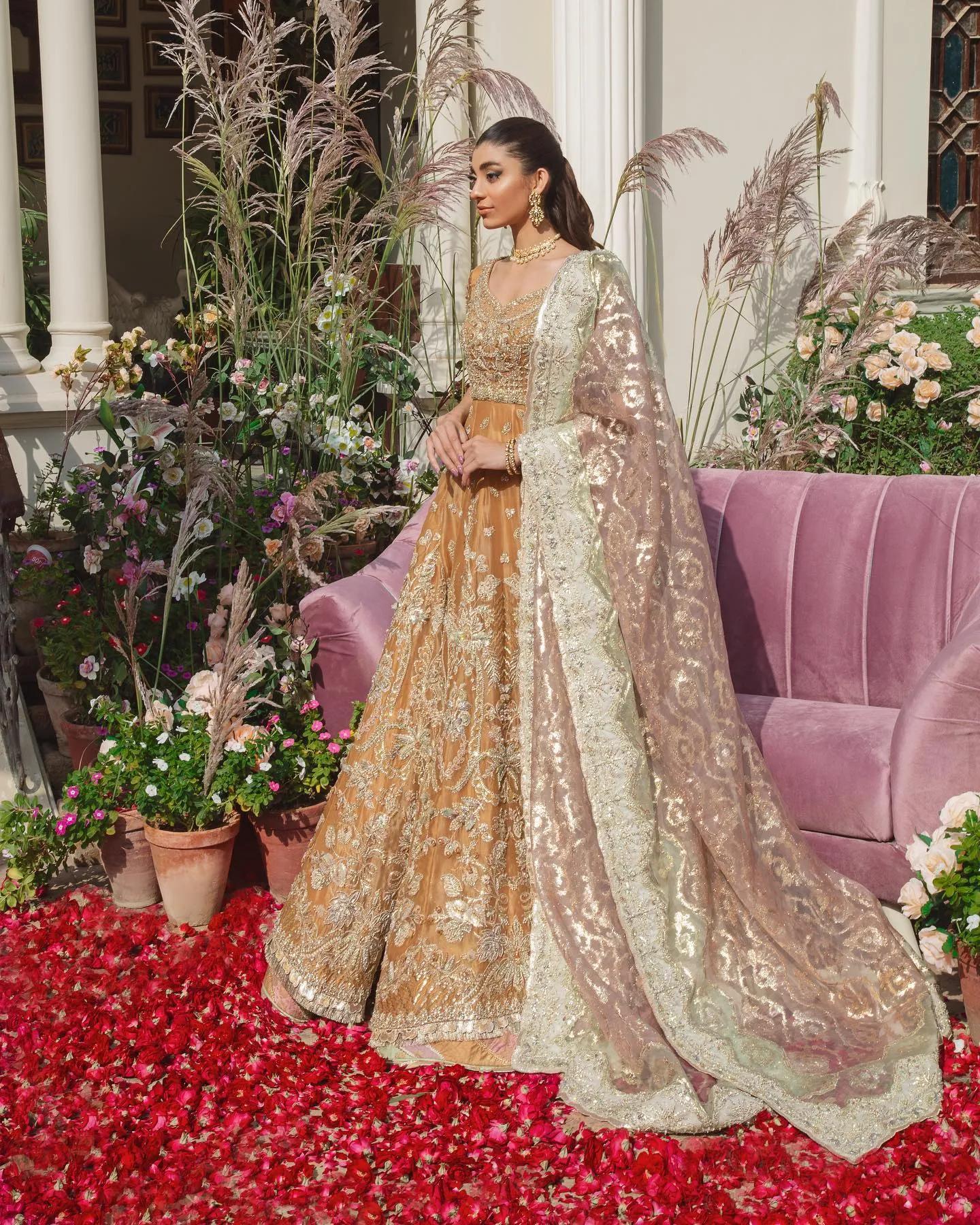 Designer Bridal Yellow Indian Wedding Dress #BN1229