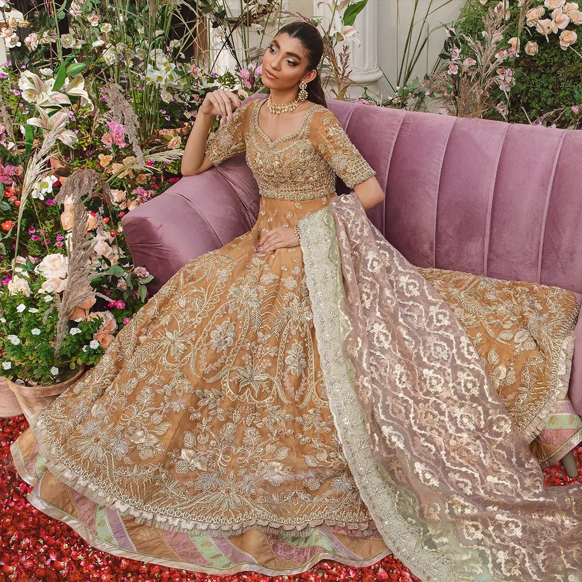 Designer Bridal Yellow Indian Wedding Dress #BN1229