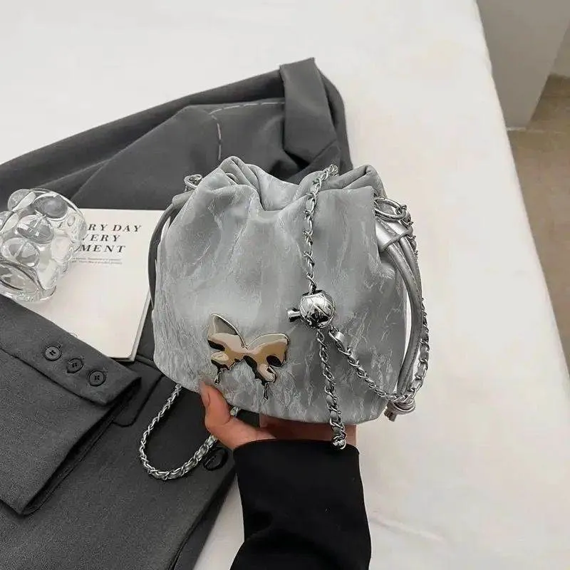 Designer Chain Crossbody Fashion Bucket Bag