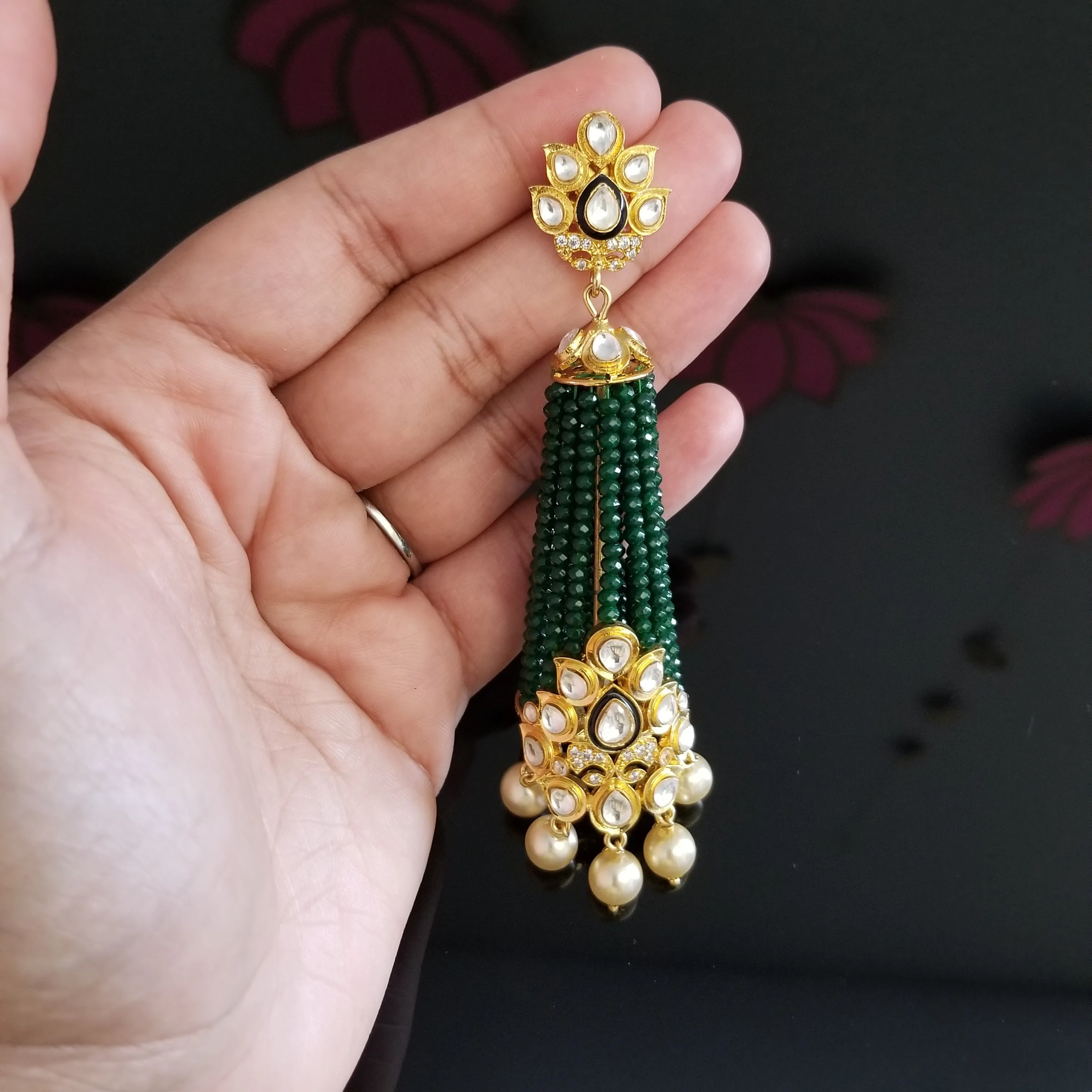 Designer Classic Earring With Gold Plating