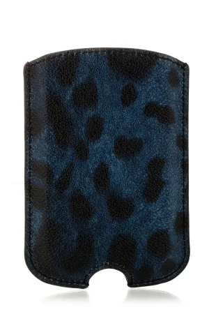 Dolce & Gabbana LEOPARD Matte Blue Blackberry / Samsung Case