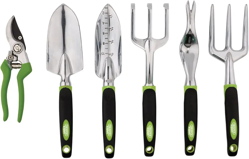Draper Expert Garden Tool Set 08996 - Ergonomic Soft Grip Handles