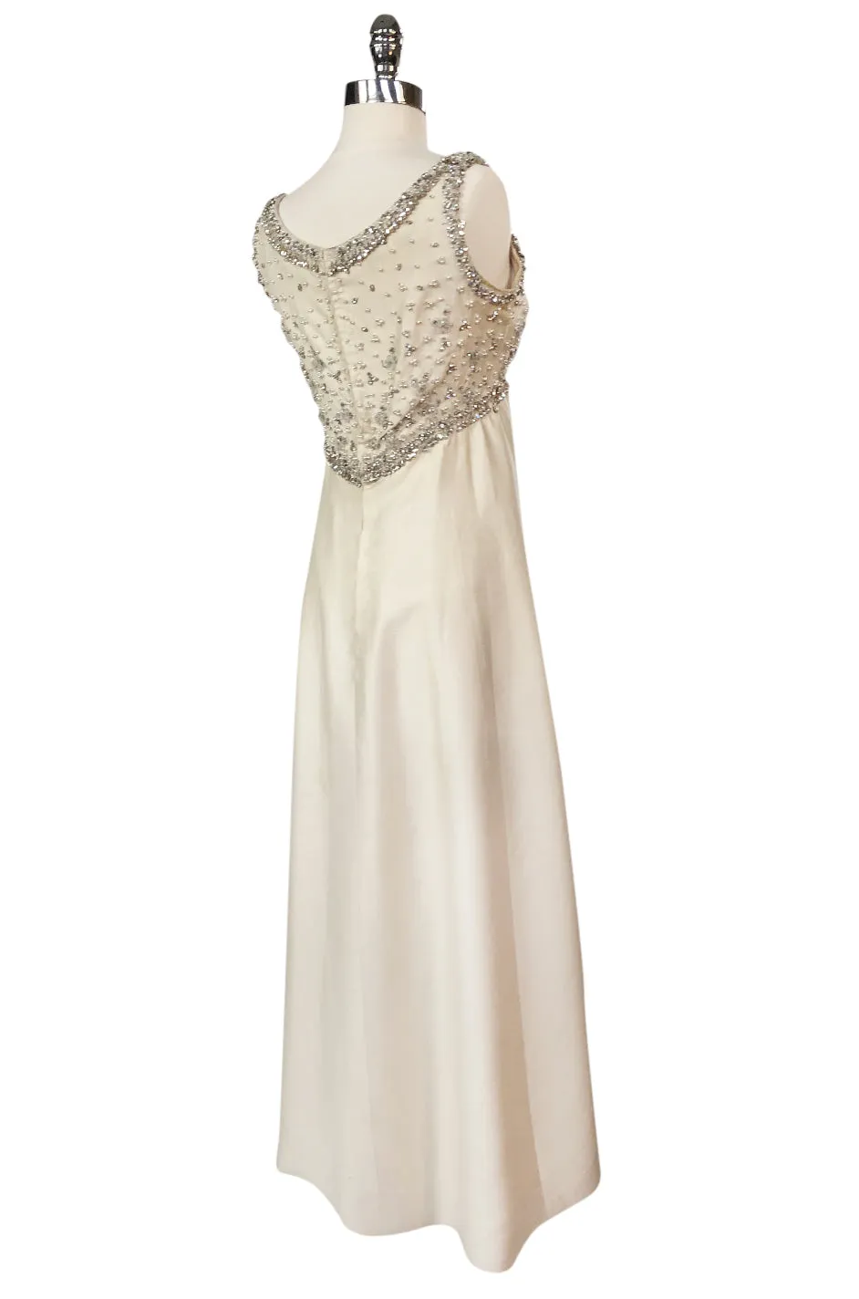 Early 1960s Christian Dior Numbered Colifichets Crystal & Pearl Project Dress