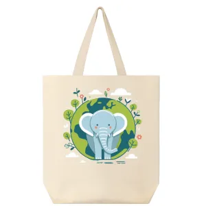 Earth & Elephant Tote,    Earth Day