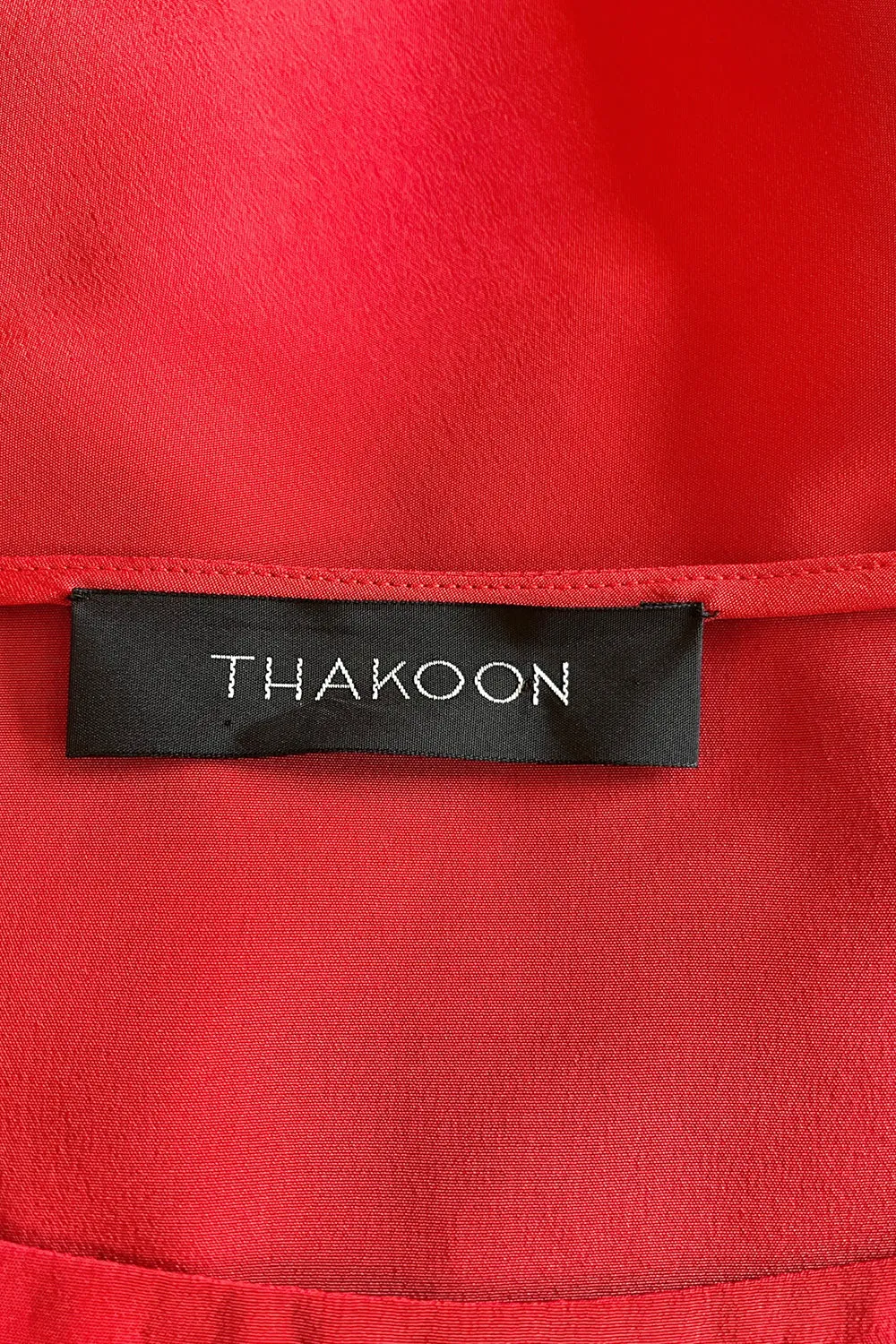 Easy to Wear Early 2000s Thakoon Bright Orange Coral Scarf Weight Silk Shift Dress