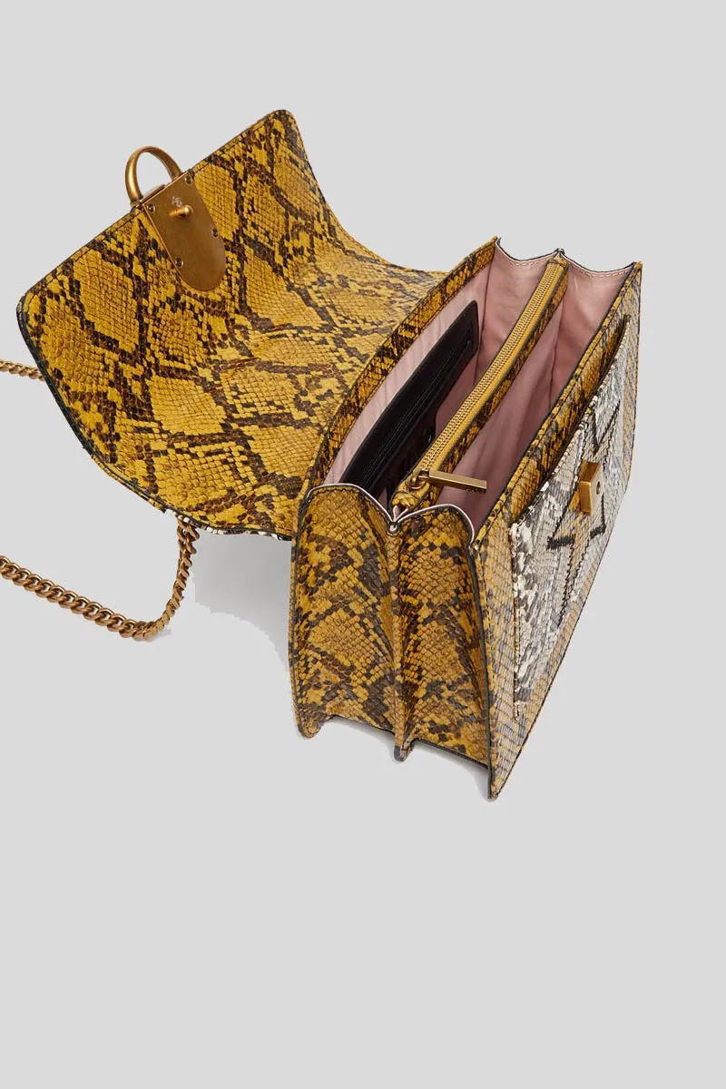ECS S Crossbody - Senape/Naturale/Nero