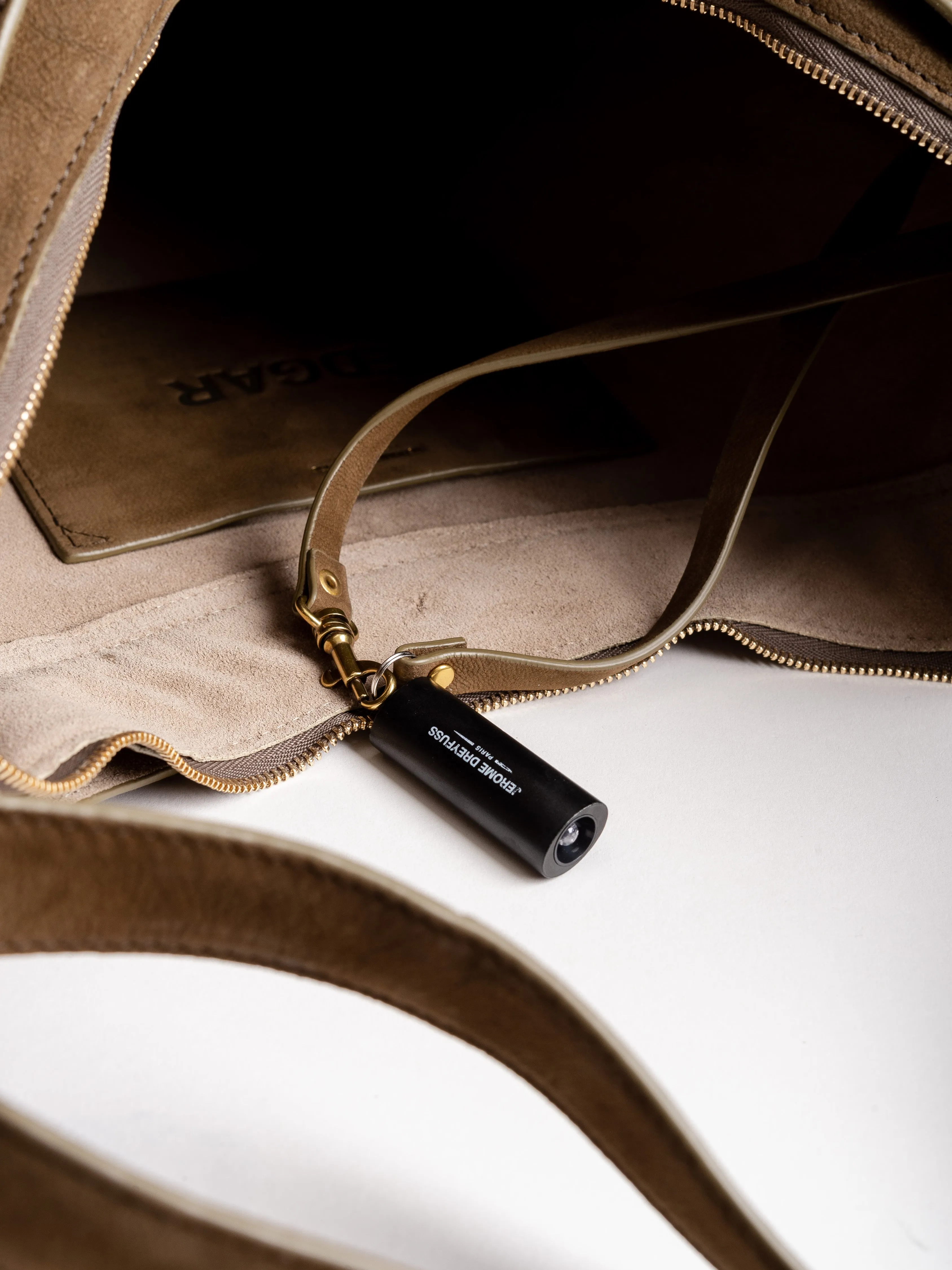 edgar goatskin nubuck hobo - kaki