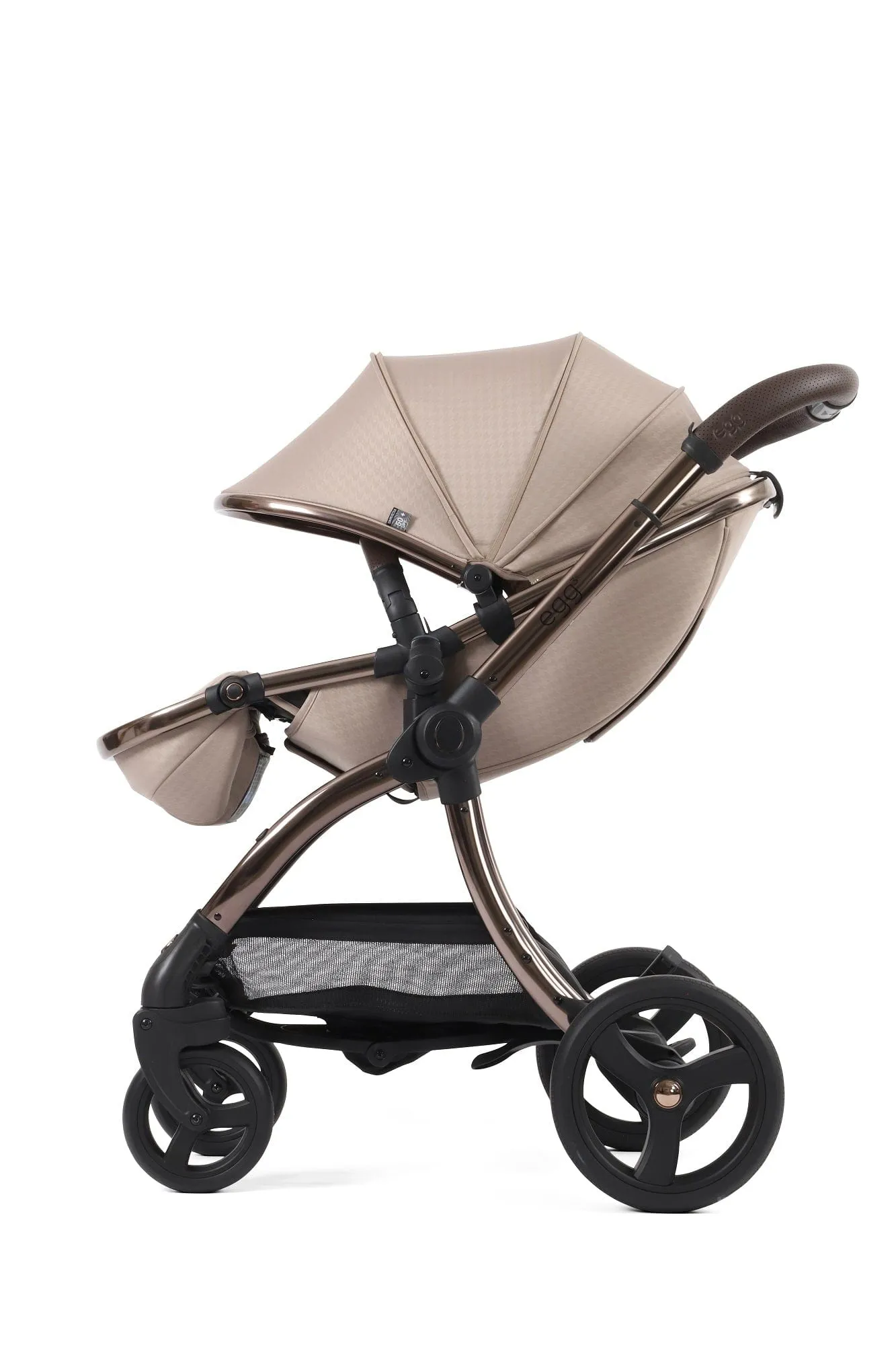 Egg 3 Luxury Cloud T i-Size Travel System - Houndstooth Almond / Cozy Beige