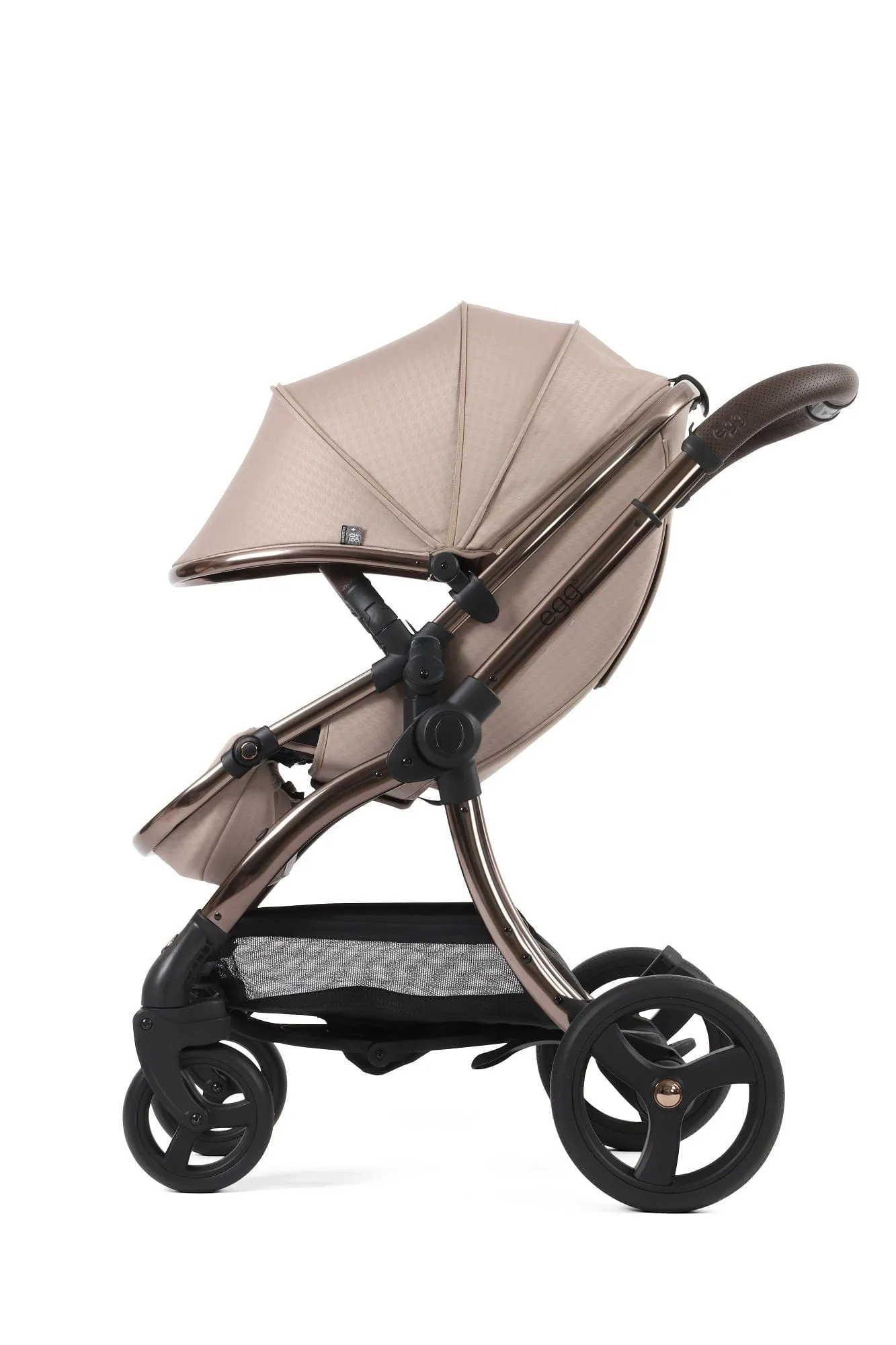 Egg 3 Luxury Cloud T i-Size Travel System - Houndstooth Almond / Cozy Beige