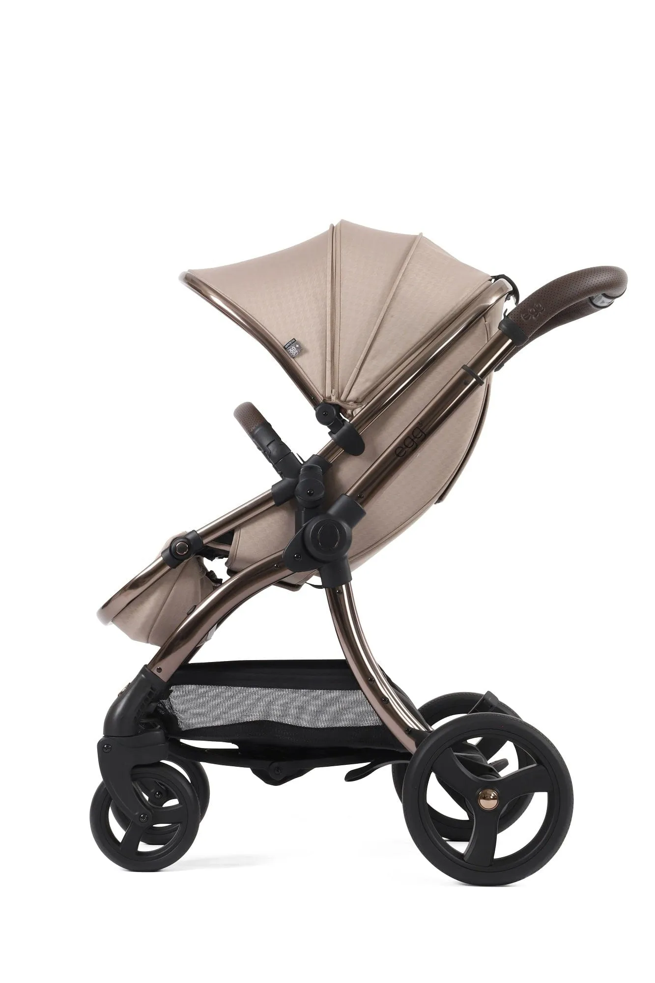 Egg 3 Luxury Cloud T i-Size Travel System - Houndstooth Almond / Cozy Beige