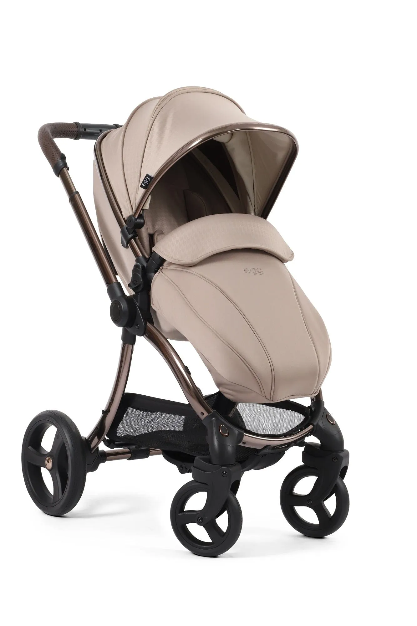 Egg 3 Luxury Cloud T i-Size Travel System - Houndstooth Almond / Cozy Beige