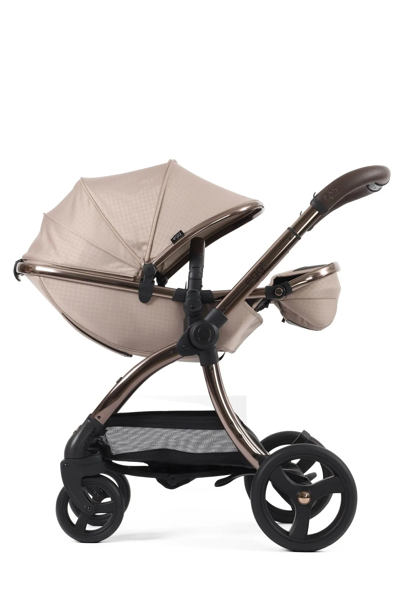 Egg 3 Luxury Cloud T i-Size Travel System - Houndstooth Almond / Cozy Beige