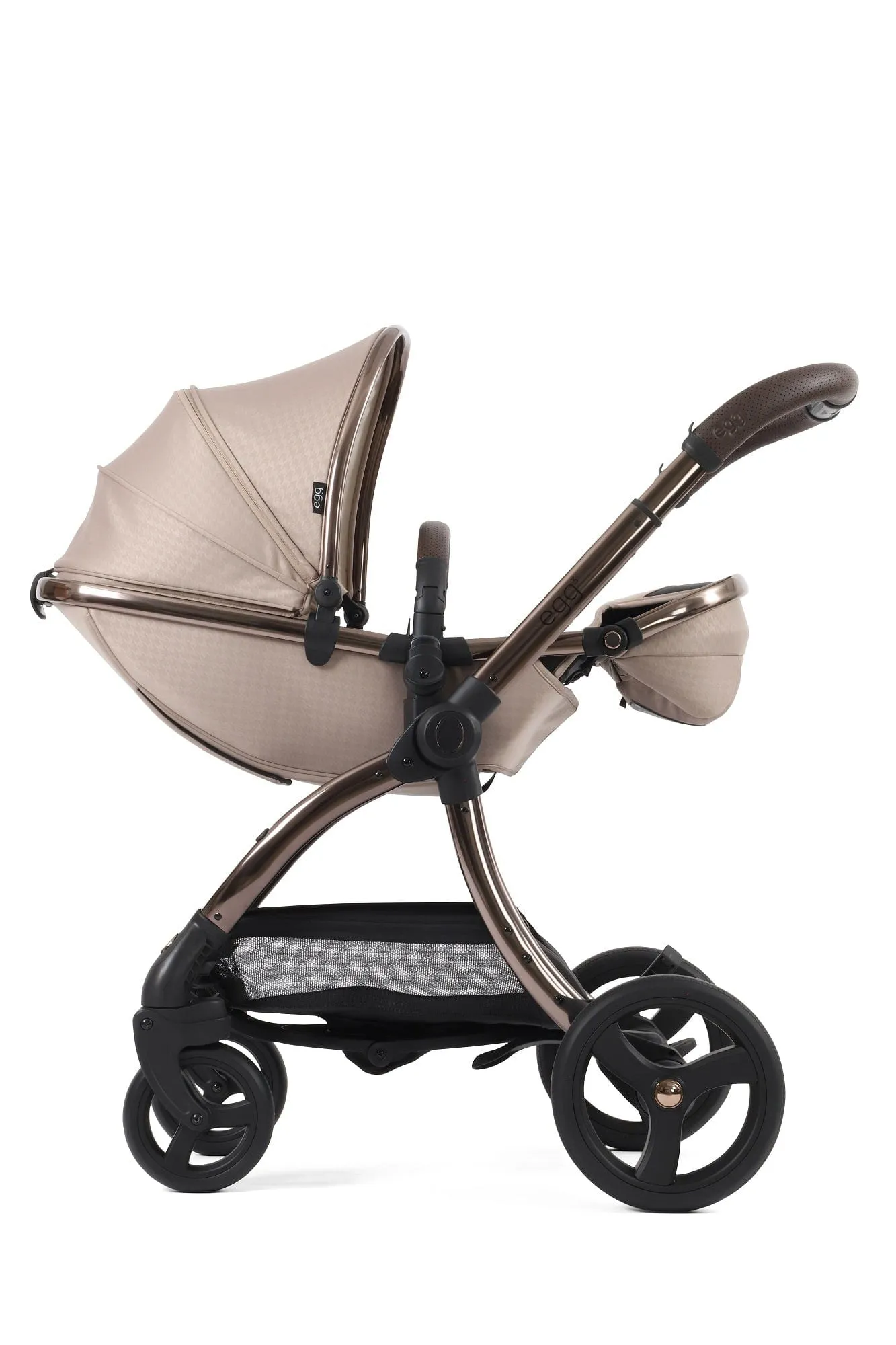Egg 3 Luxury Cloud T i-Size Travel System - Houndstooth Almond / Cozy Beige