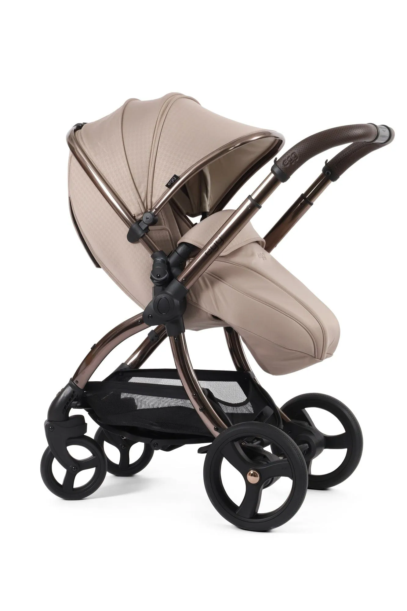 Egg 3 Luxury Cloud T i-Size Travel System - Houndstooth Almond / Cozy Beige