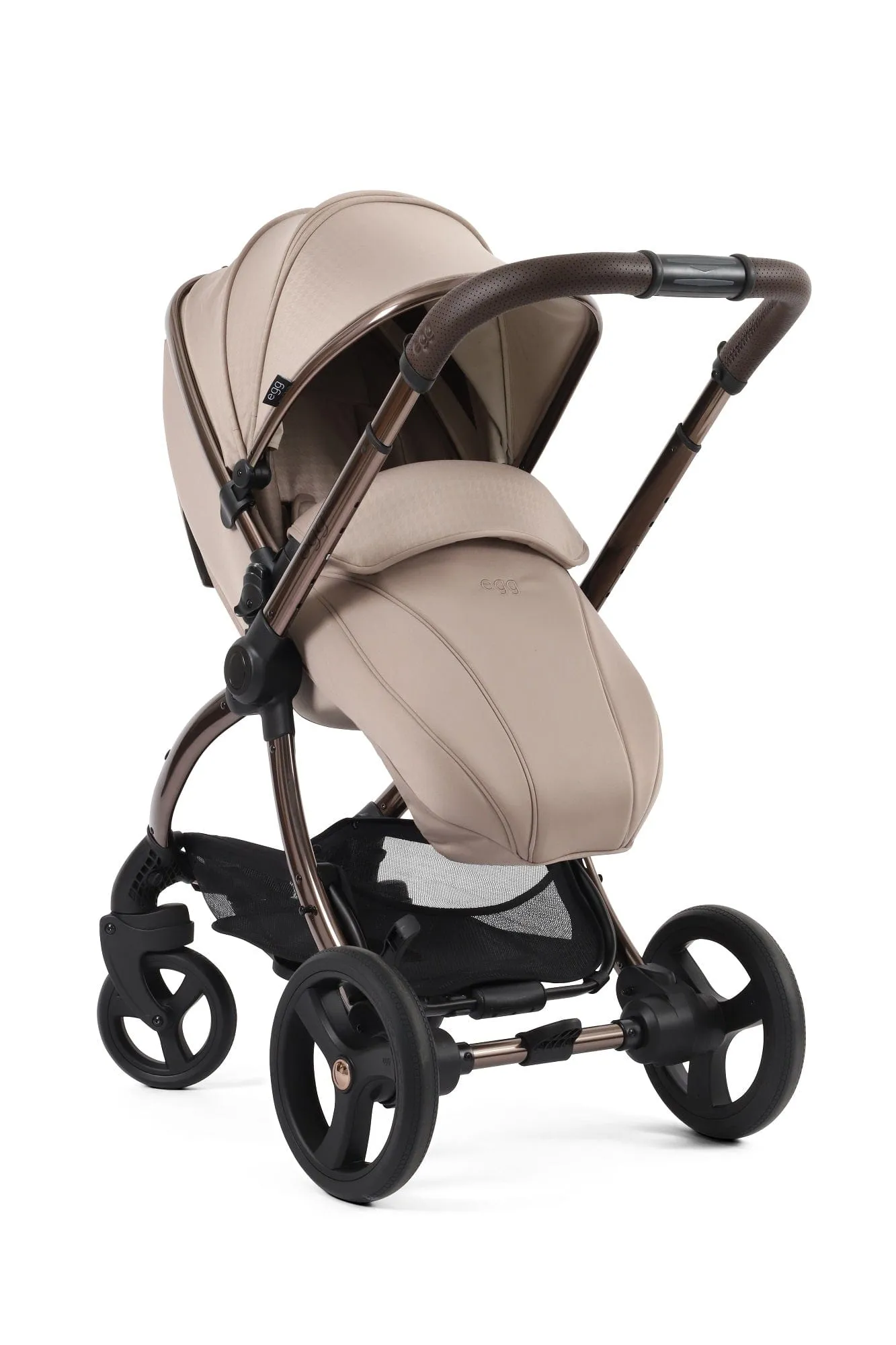 Egg 3 Luxury Cloud T i-Size Travel System - Houndstooth Almond / Cozy Beige