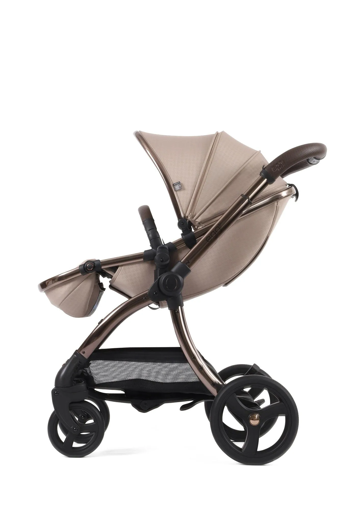 Egg 3 Luxury Cloud T i-Size Travel System - Houndstooth Almond / Cozy Beige